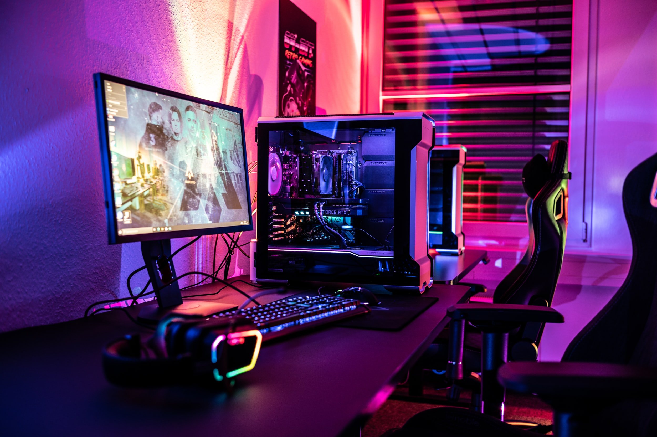 High-End Gaming-PC mit RGB-Beleuchtung